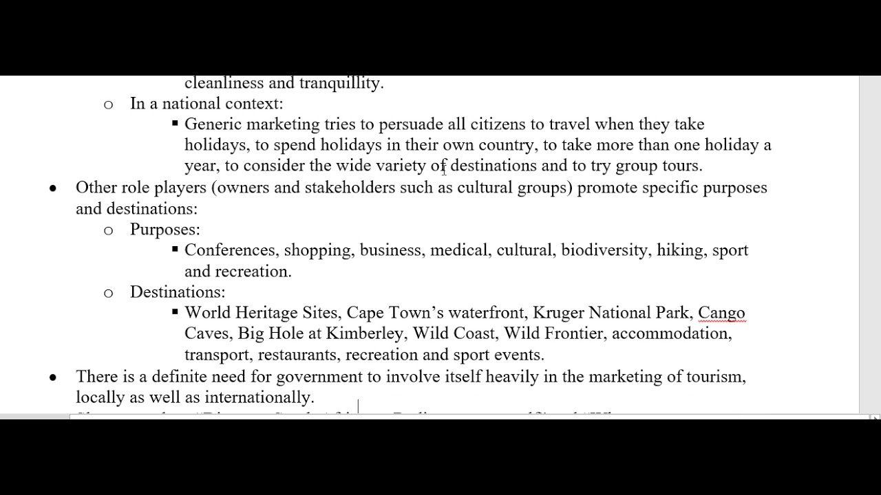 Tourism   Policy considerations