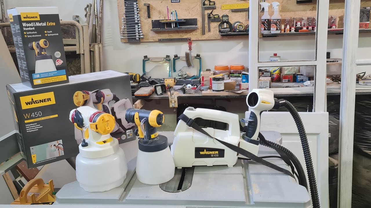 Wagner W450 verniciare a bassa pressione, fai da te, verniciatore portatile, postola a spruzzo