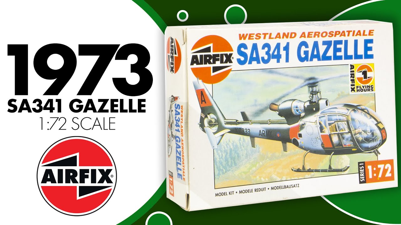 Airfix Retro Unboxing: Westland Aerospatiale SA341 Gazelle! (1973)