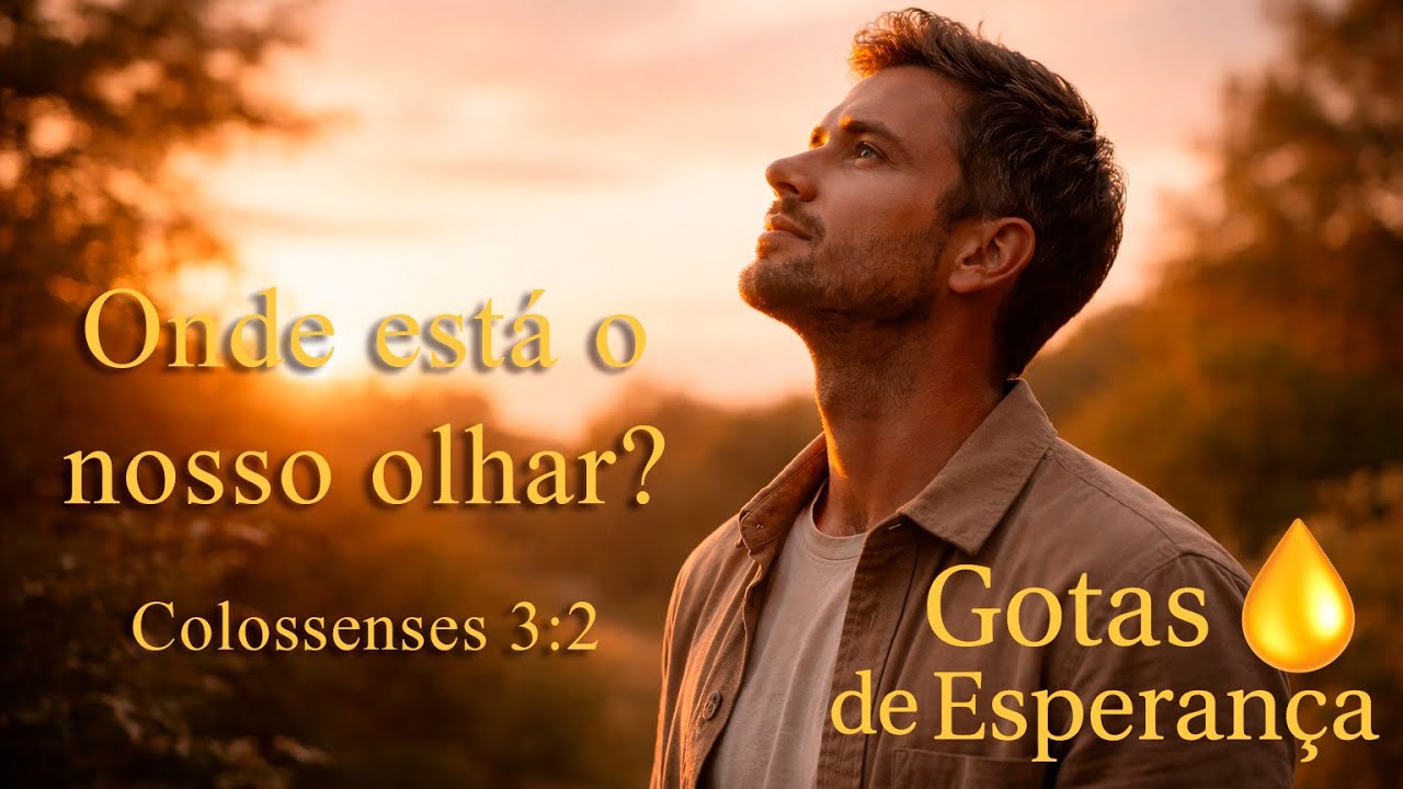 Onde está o nosso olhar? | Colossenses 3:2 - Gotas de Esperança