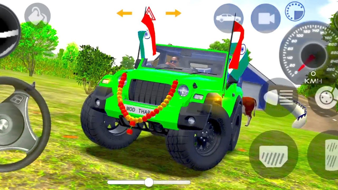 DOLLAR SONG 💵 MODIFIED MAHINDRA THAR STUNT 😈 BLACK VS GREEN💚 OFFROAD POWER 🔥