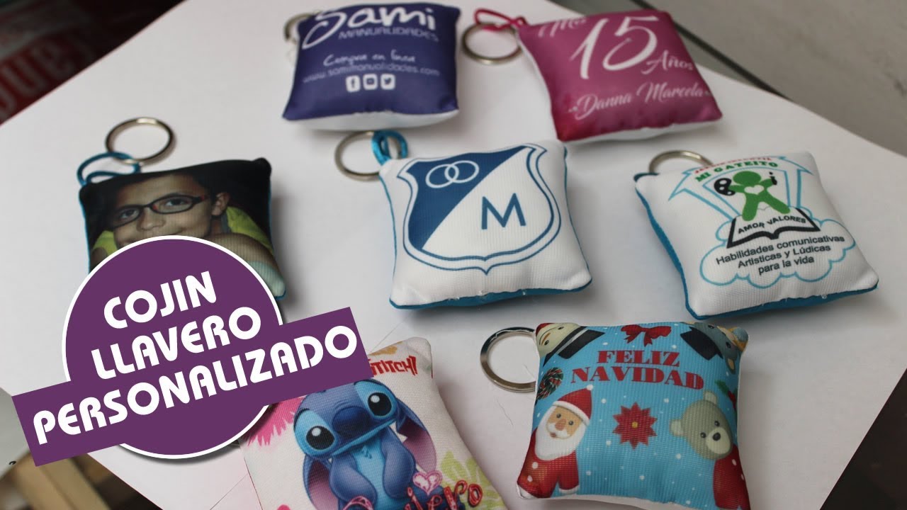 Cojín llavero Personalizado 🆗  Samimanualidades