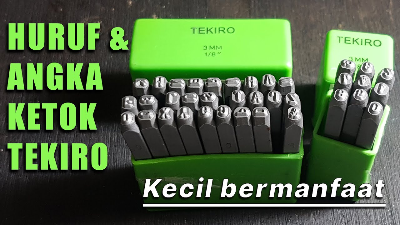 REVIEW HURUF & ANGKA KETOK TEKIRO 3MM (GT-LP1259 & GT-NP1269)