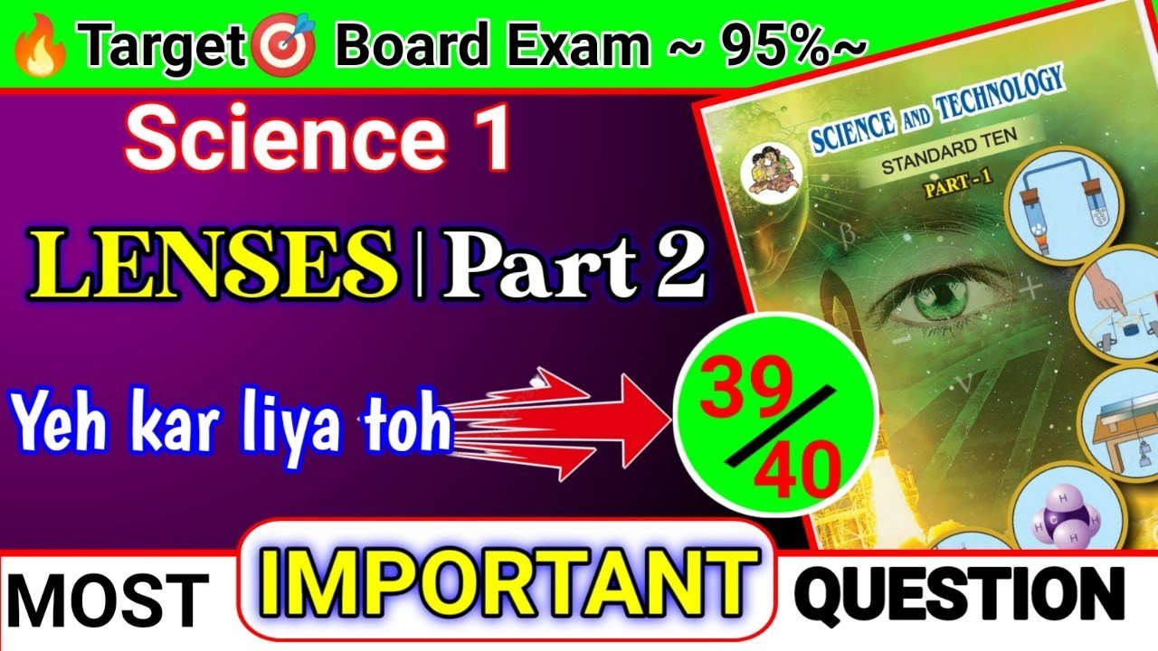 Lenses|🚨Important question🚨|Board exam|class 10|jeeneus minds|Maharashtra board|Science 2 Question|