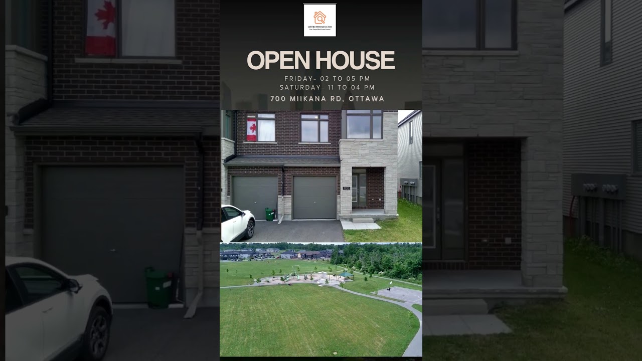 🚨 OPEN HOUSE THIS WEEKEND &ndash; FINDLAY CREEK, OTTAWA 🏡