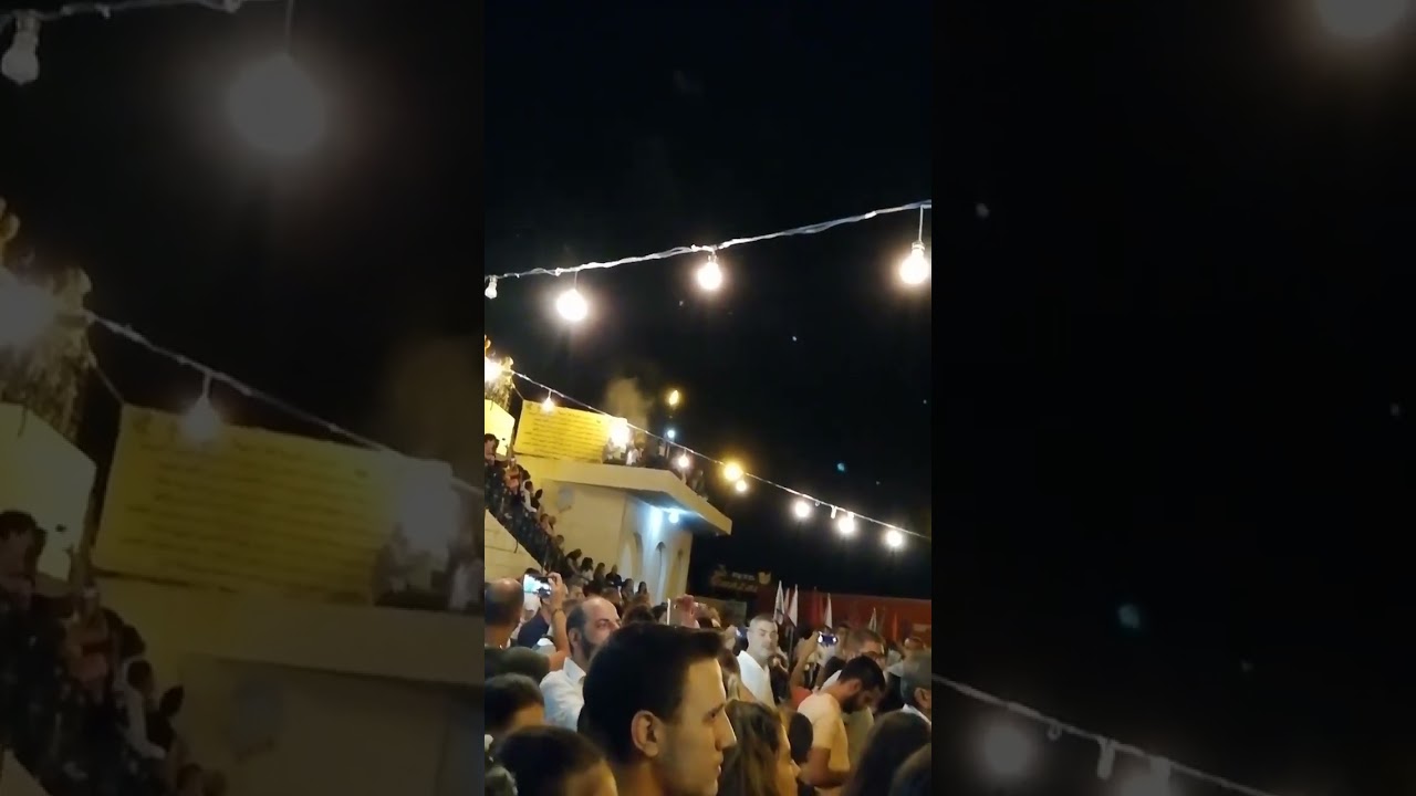 رئيس العراضة الصيدناوية و ملكها سمير فياض شاهين عيد الصليب صيدنايا 2018