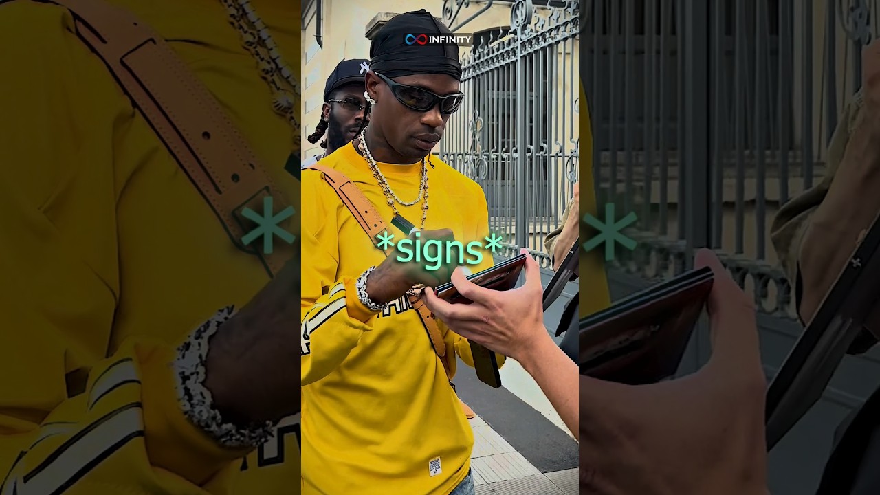 Travis Scott Quizzes Fans for an Autograph 😂🔥