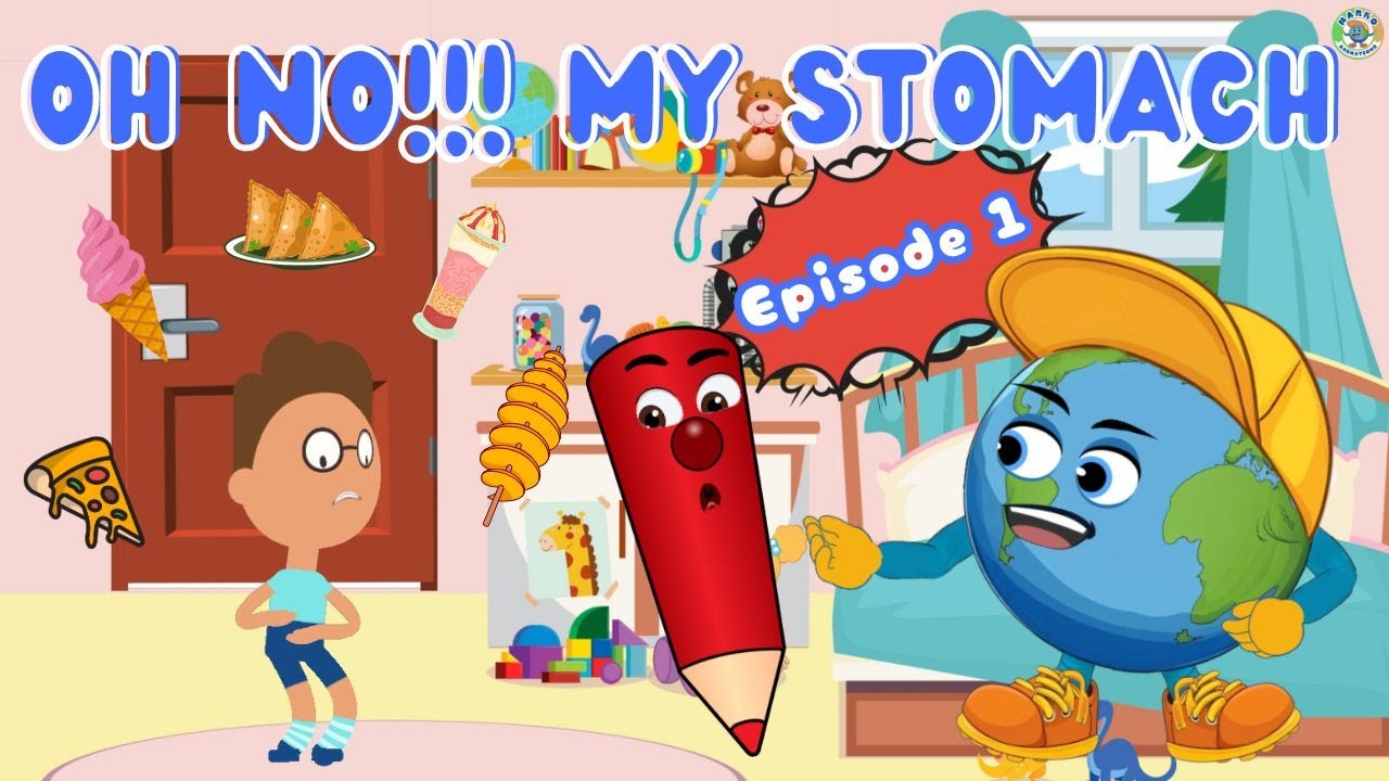 🍕Overeating Junk Food🍔| Epi.1|Digestive System| MarkoAnimationsTamil #kids #fun #video #tamil #viral