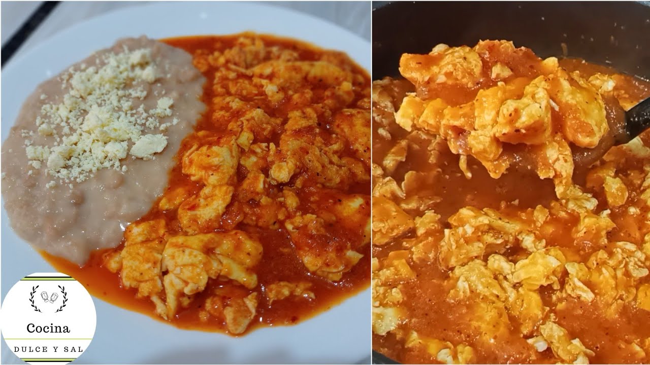 Huevos en chile de árbol o Huevos al albañil / Almuerzo fácil y muy rico