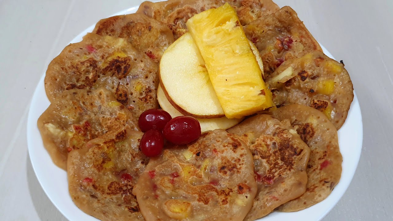 Healthy Oats Pancakes / Healthy Pancake Recipe / Oats & Fruits Pancakes / Healthy egg less Pancakes
