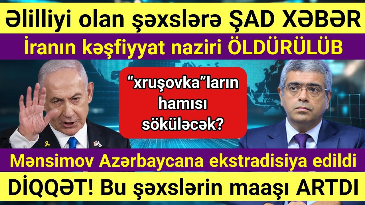 TƏCİLİ! XEBERLER BUGUN: (19.03.2026) - XEBERLER SON DEQİQE! 