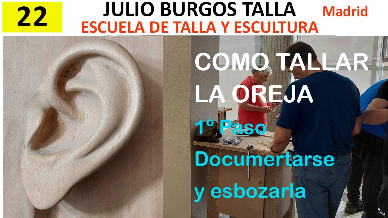 COMO TALLAR LA OREJA EN MADERA 1
