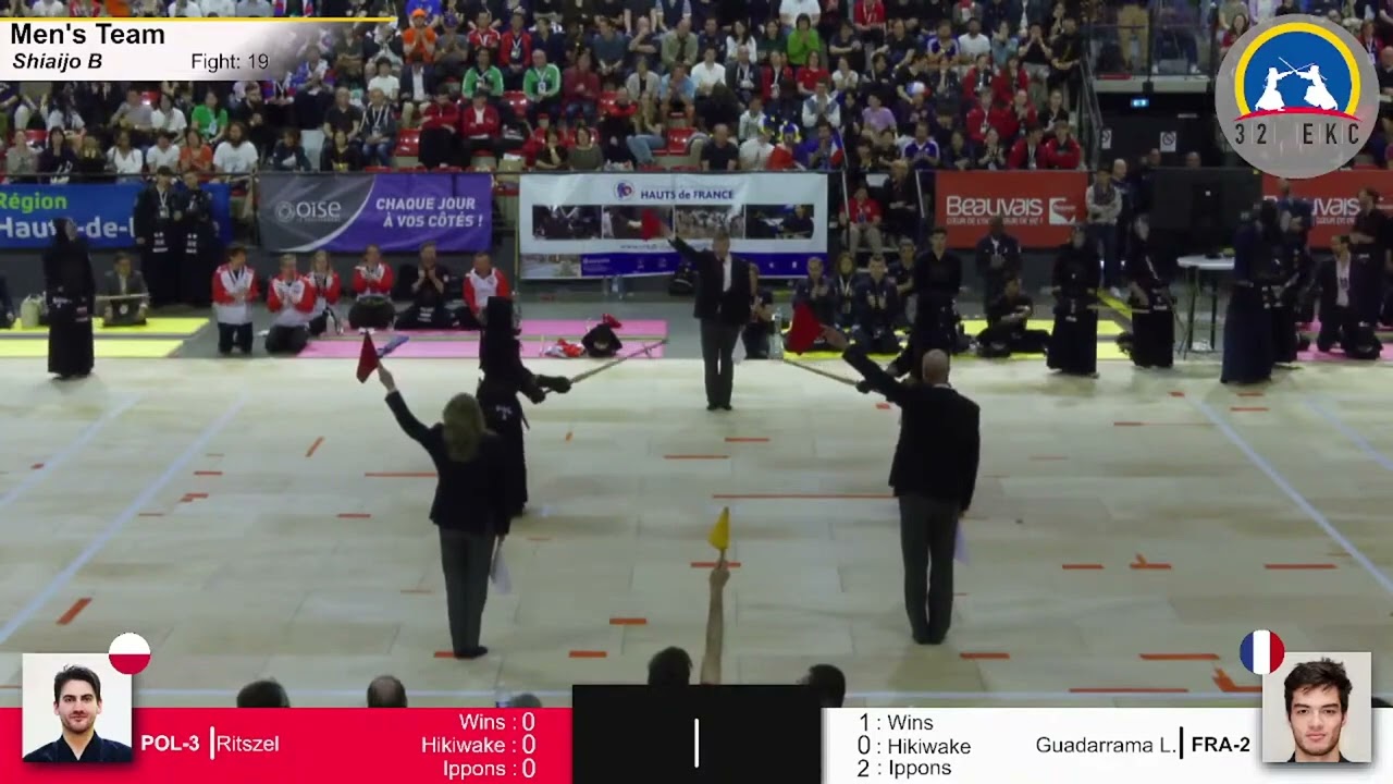 32nd EKC - May 20th 2023 - Men Team Semifinal: Poland (Red) vs France (White) (English)
