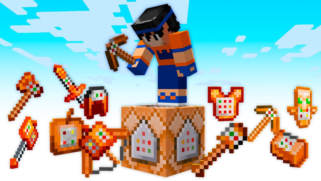 SOBREVIVENDO em APENAS 1 BLOCO de COMANDO no Minecraft!