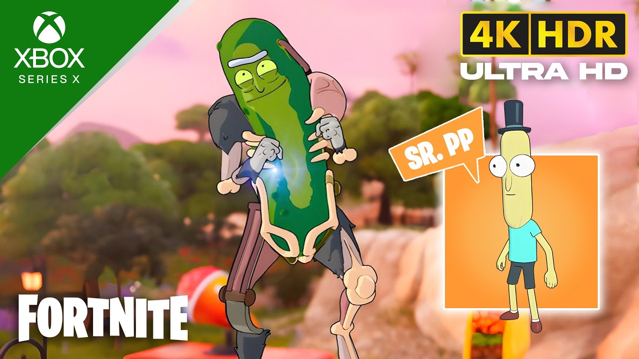 Fortnite (XBOX SERIES X) 4K 120FPS HDR Gameplay | Skin Pickle Rick (Rick & Morty)