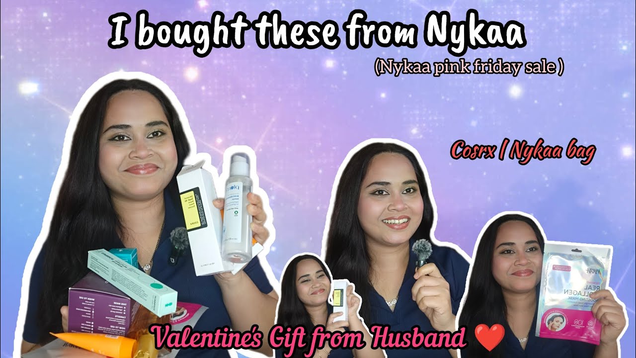 Nykaa Pink Friday Sale Haul💕| My valentine Gift from my Husband 🛍️✨
