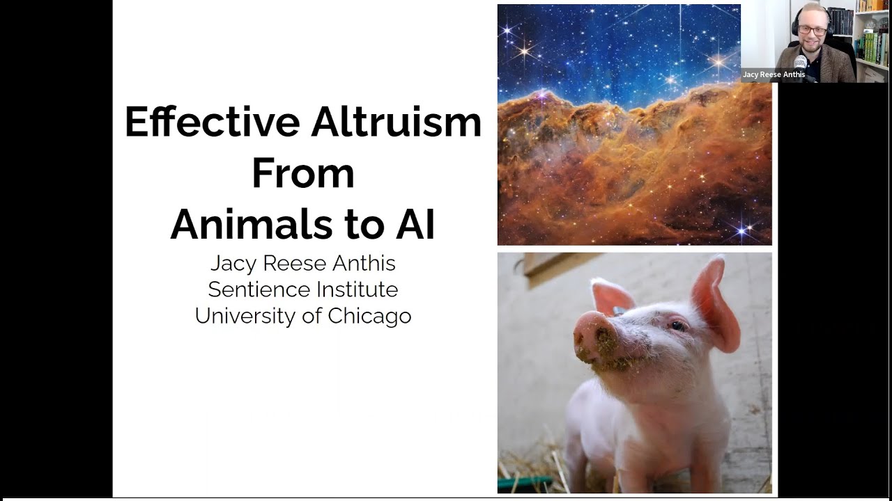 Effective Altruism from Animals to AI | Jacy Reese Anthis | Stanford Online High School 2022