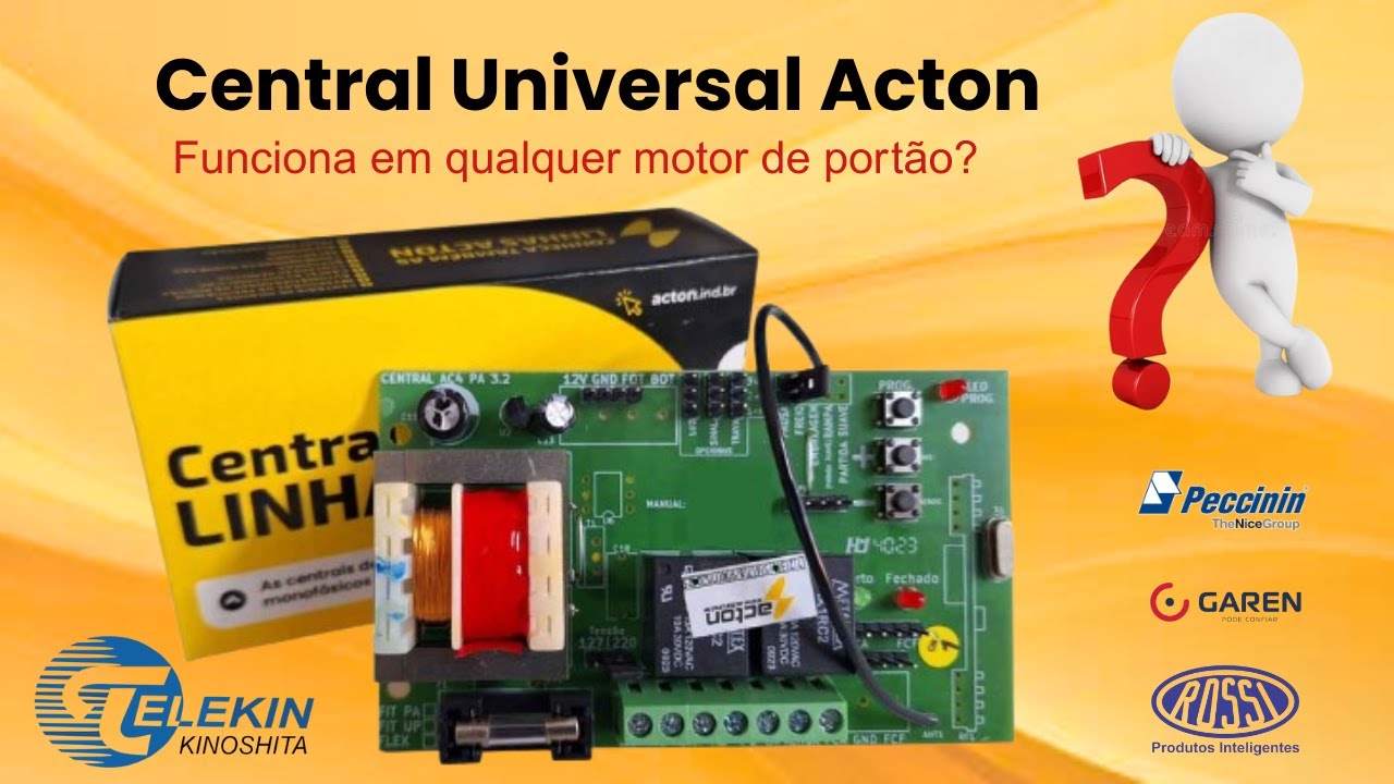 Como Instalar e Configurar Central Universal AC4 Fit Up PA Acton - Passo a Passo