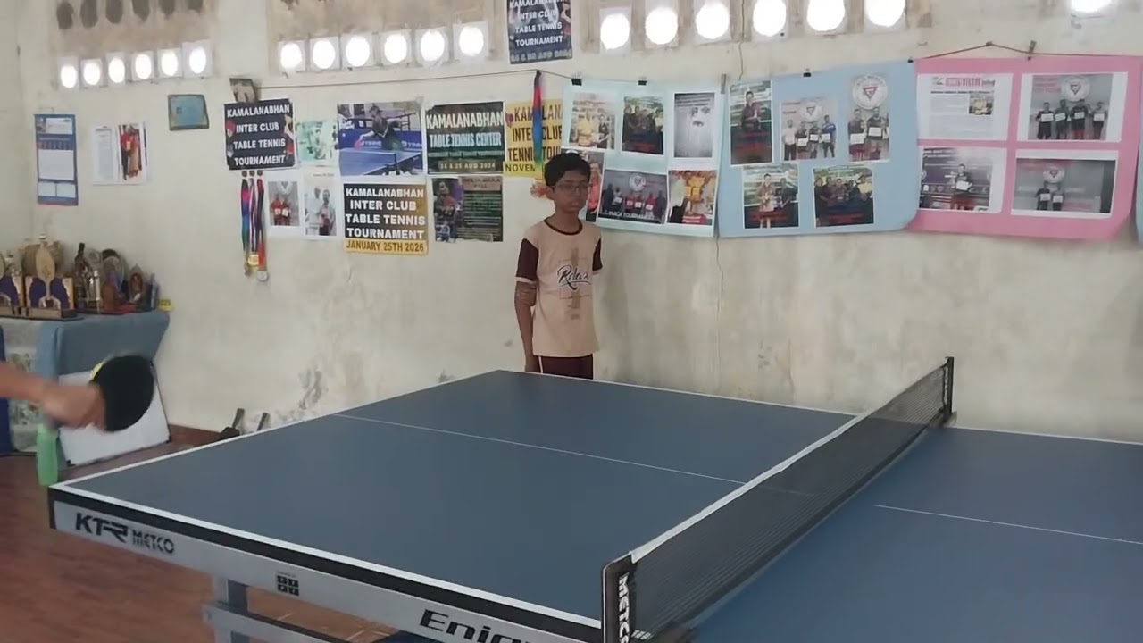 Ethirajan's coaching session for beginners at Kamalanabhan TT Centre, Feb 21st 2026