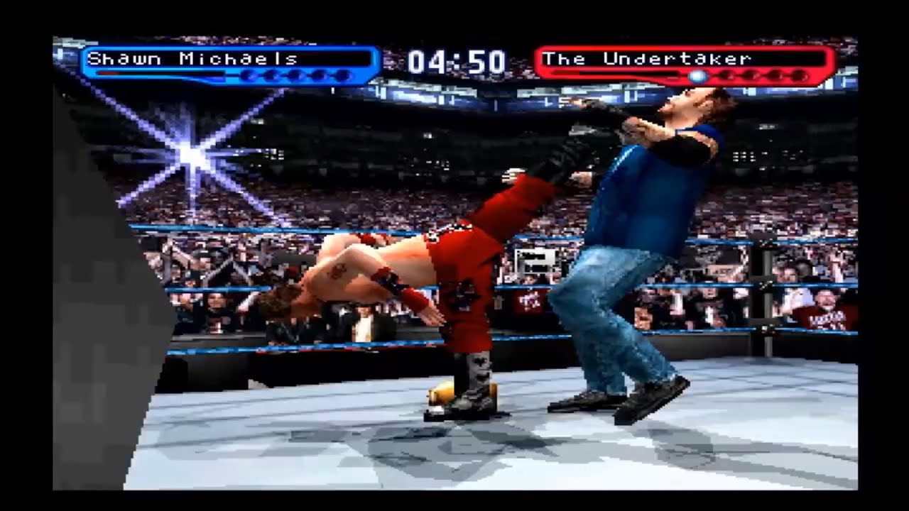 I had a 5 Star HARDCORE MATCH Shawn Michaels Vs The Undertaker WWF SmackDown! 2 Know Your Role PS1