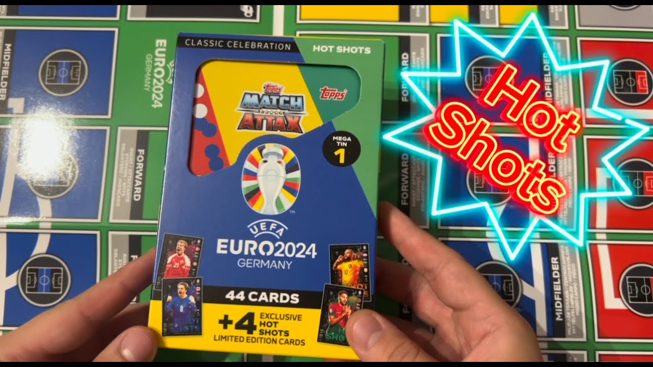Hot Shots Mega Tin - UEFA Euro 2024 Topps Match Attax Opening