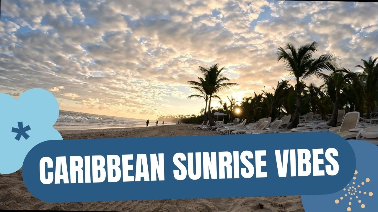 Relaxing Sunrise on a Caribbean Beach – Gentle Waves & Peaceful Ambience