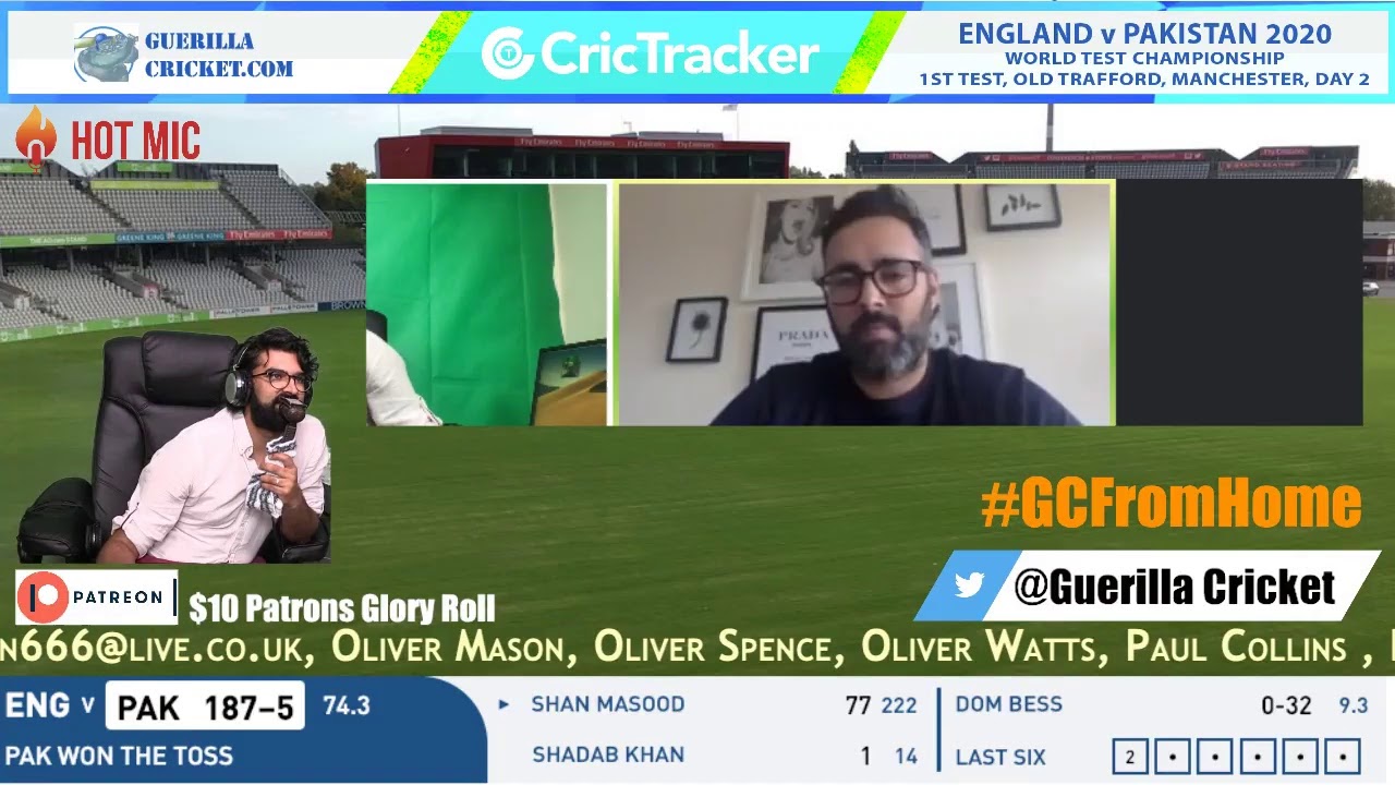 LIVE: ENG v PAK 2020, 1st Test, Old Trafford, Day 2