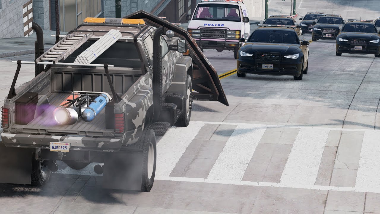 Epic Police Chase Compilation - BeamNG.Drive