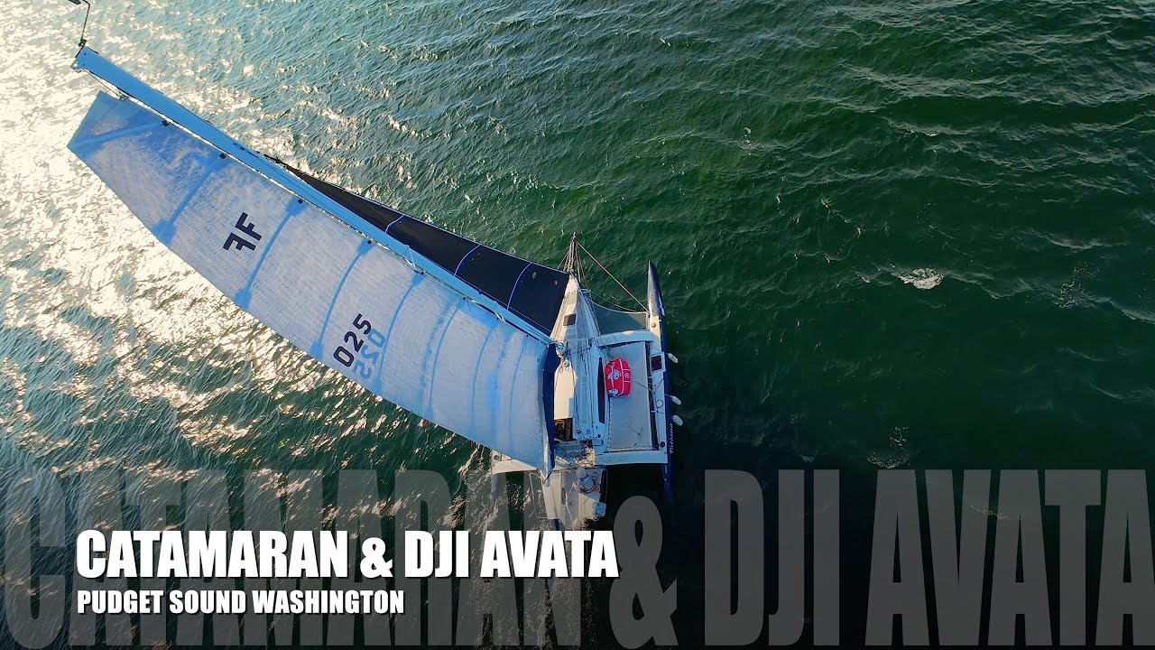 DJI Avata Chases Catamaran in Puget Sound | From San Francisco