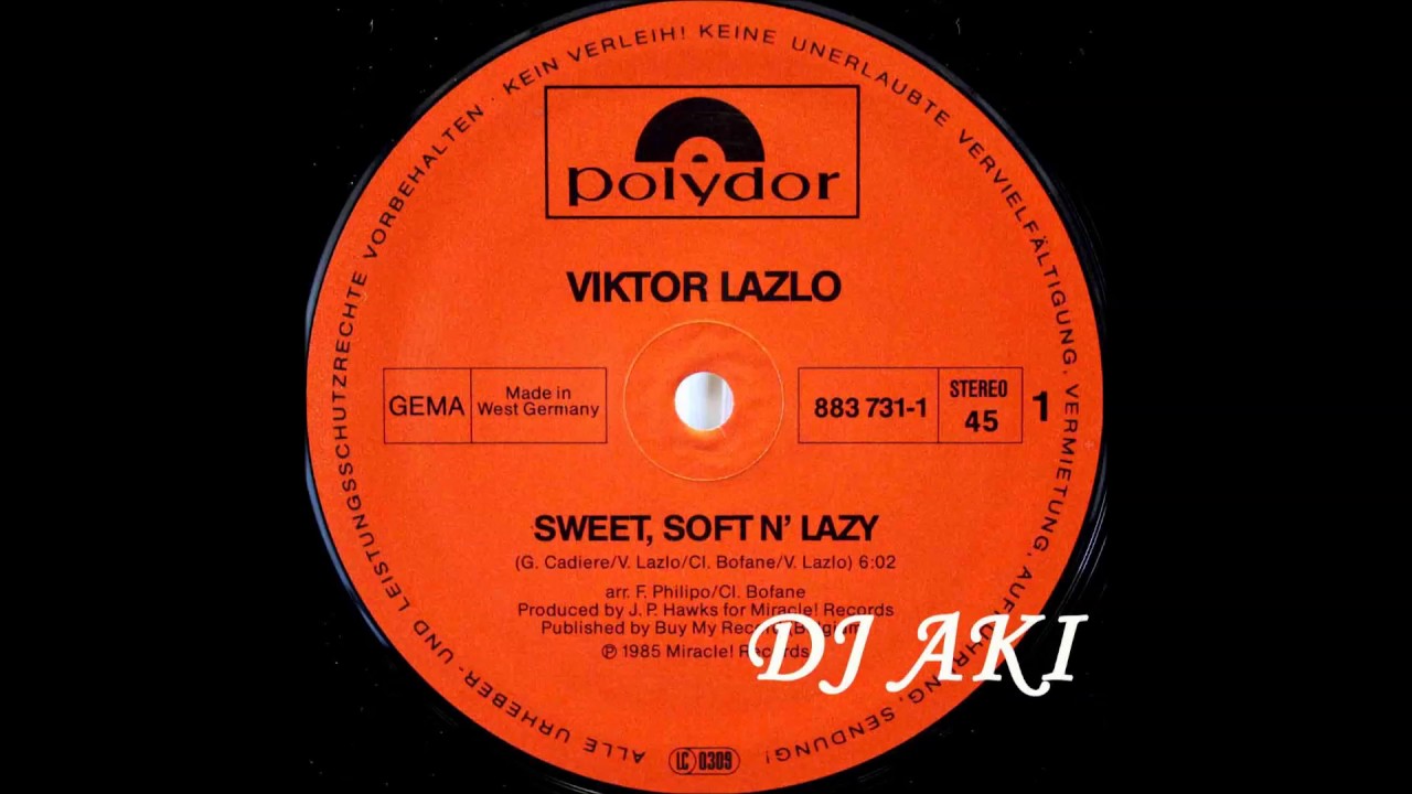 Viktor Lazlo  ‎– Sweet, Soft N' Lazy (EC 12`Special Disco Lomg Version)