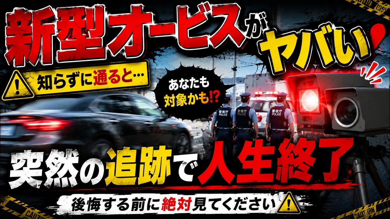 【衝撃】検挙者続出…新型オービスに気づかず通過で免停です。「ゆっくり解説」