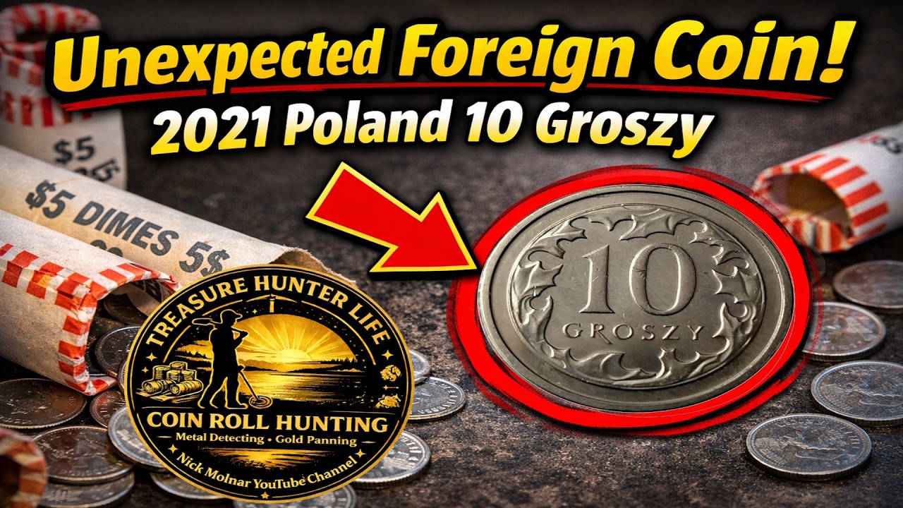 2021 Польша, 10 грошей. Монета в рулоне. Находка!