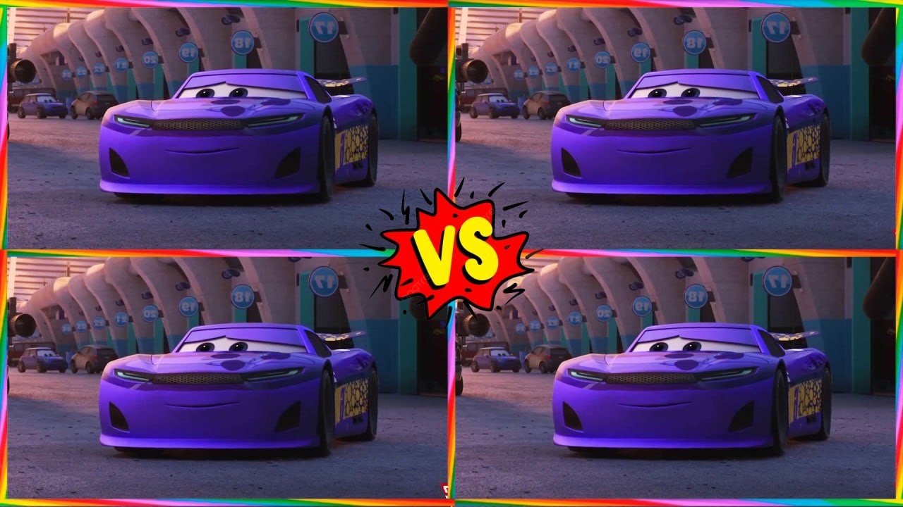 Lightning McQueen Coffin Dance 🔵🔴🟢🟡 | Color VS Battle #91
