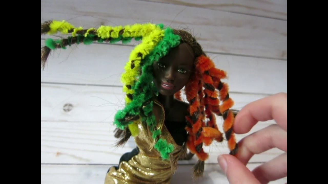 Curling Doll Hair (Pipe-cleaner method)