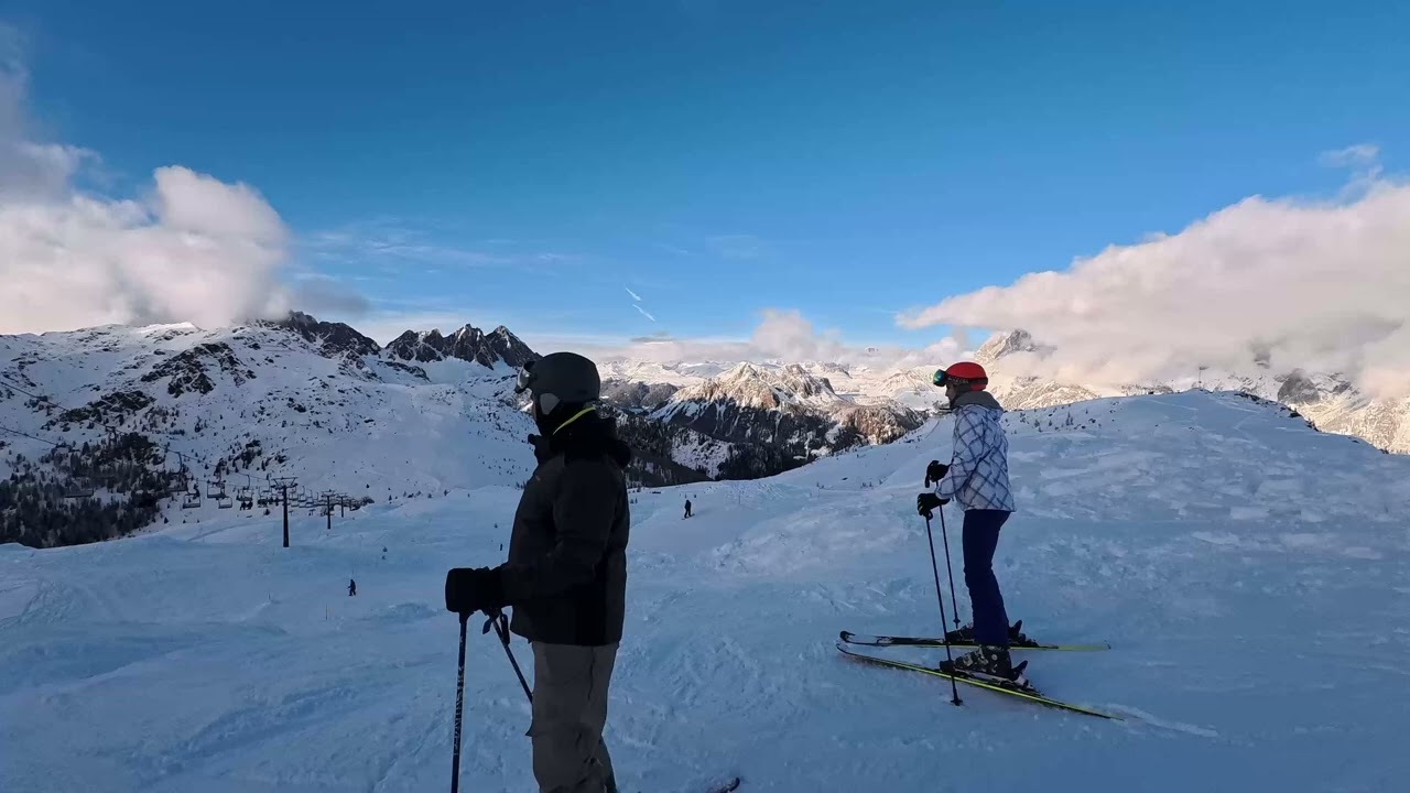 Snowboarding in San Martino, Italy