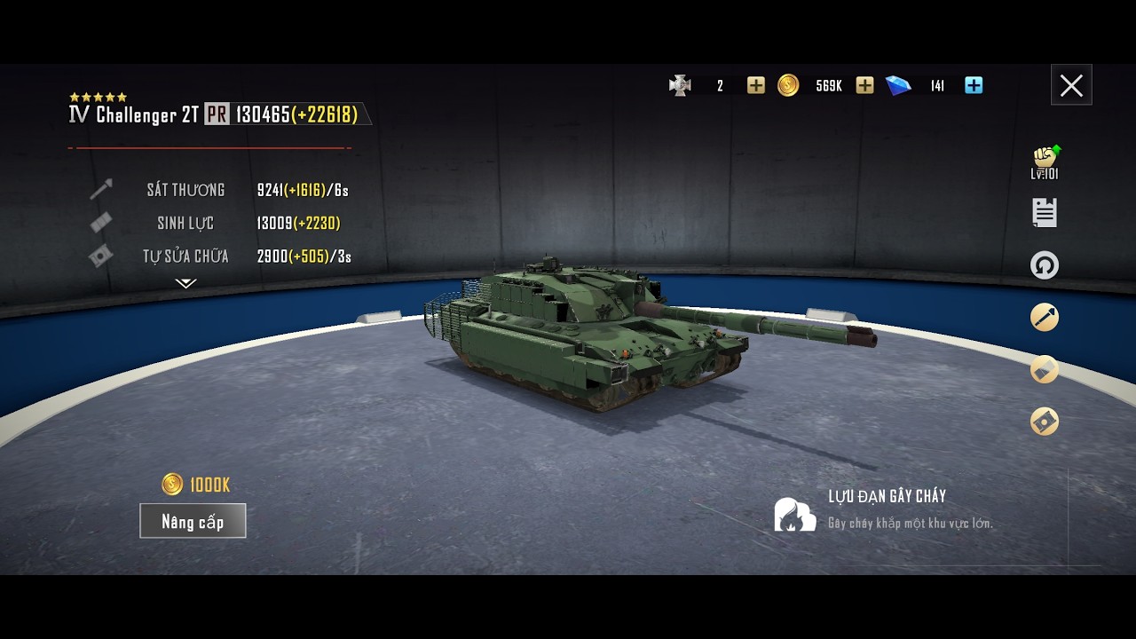 { Tank Firing}: Tank Challenger 2T