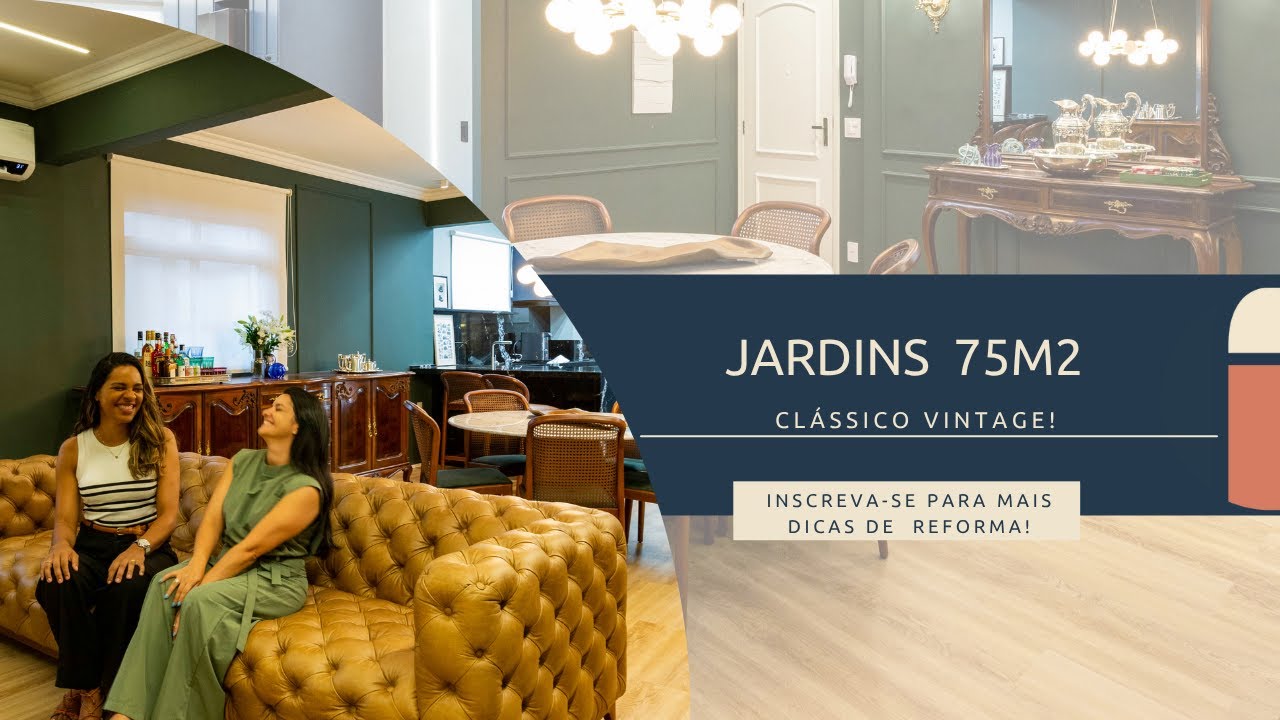 Apê Jardins 75m2 Vintage Clássico com Toque de História Familiar