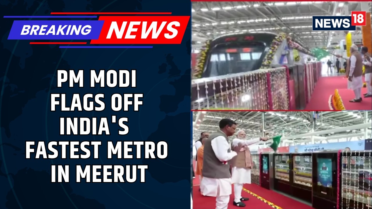 PM Modi Inaugurates Namo Bharat Train & Meerut Metro | 82-km Delhi-Meerut Namo Bharat Corridor | N18