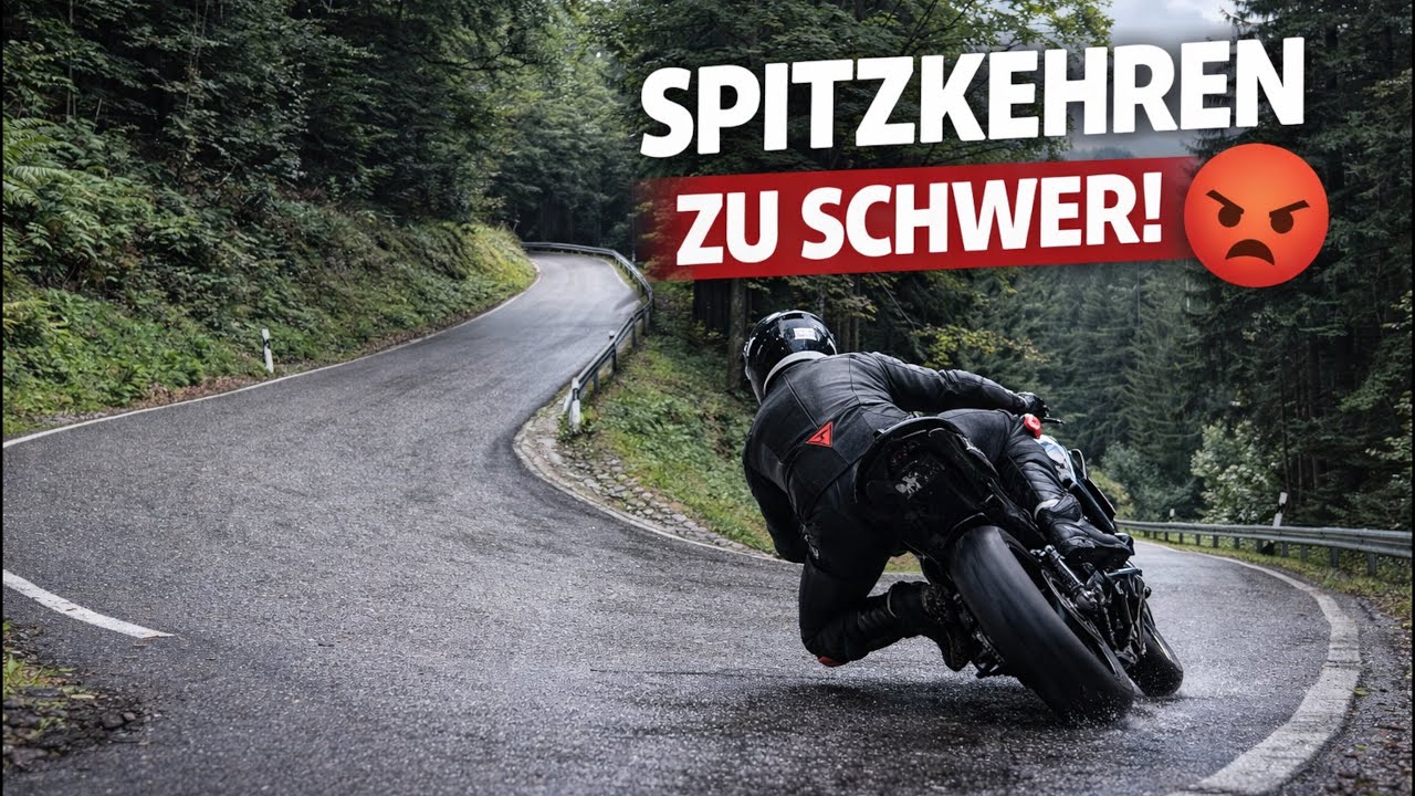 Diese nassen Spitzkehren brechen Motorradfahrer 🤯   4K