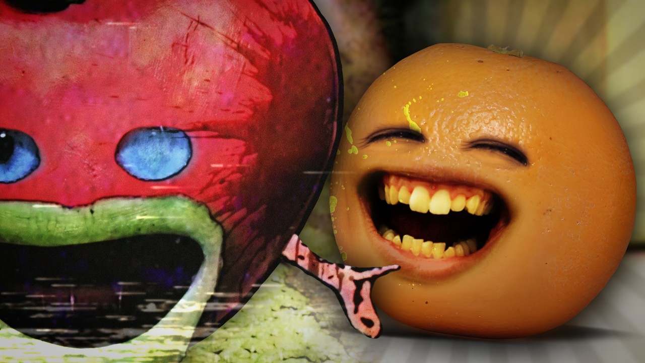 Annoying Orange vs Happy Appy - RAP BATTLE! - ft. Billie Joe Eyelash & Vladimyr P.