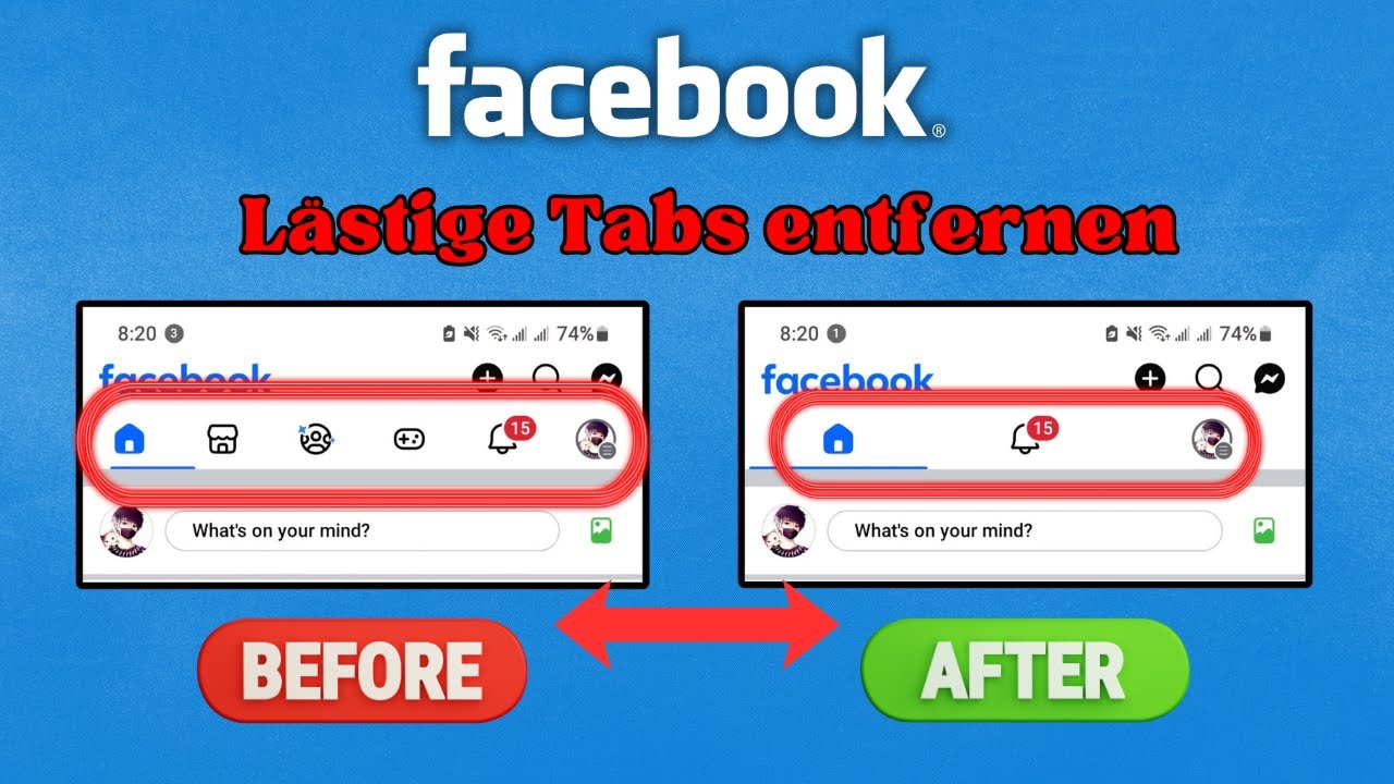 Facebook-Symbolleiste anpassen | Unerw&uuml;nschte Tabs hinzuf&uuml;gen oder entfernen