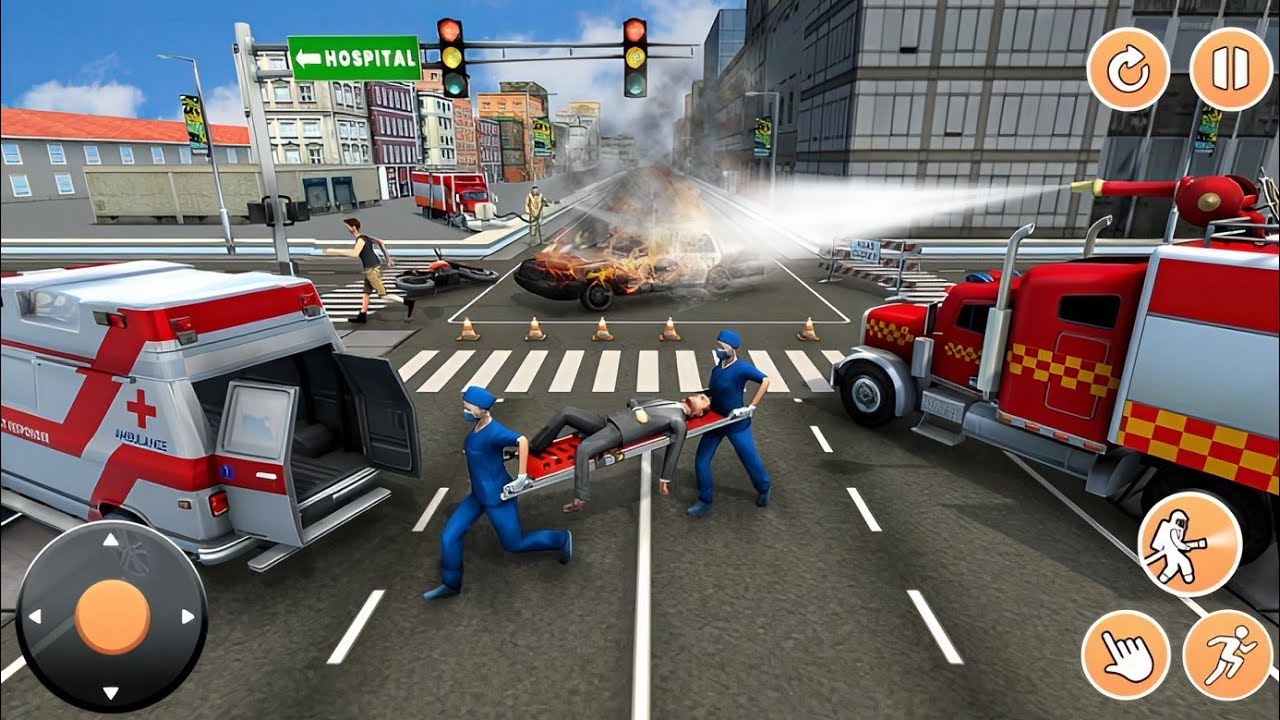 Ambulance City Rescue Simulator -  Emergency Ambulance Driving 3D - Android Gameplay