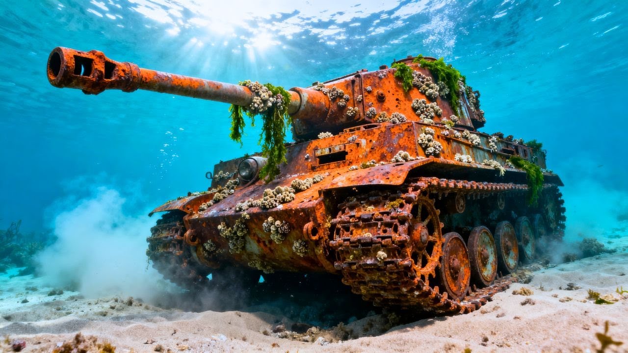 RESTAURACIÓN COMPLETA DE UN TANQUE TIGER ABANDONADO DURANTE 40 AÑOS EN EL FONDO DEL MAR—¡DE CHATARRA