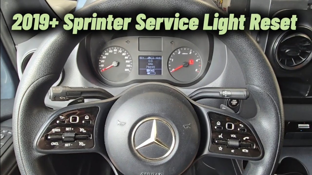 How to Reset the Service Light on a 2019+ Mercedes Sprinter Van 907 VS30
