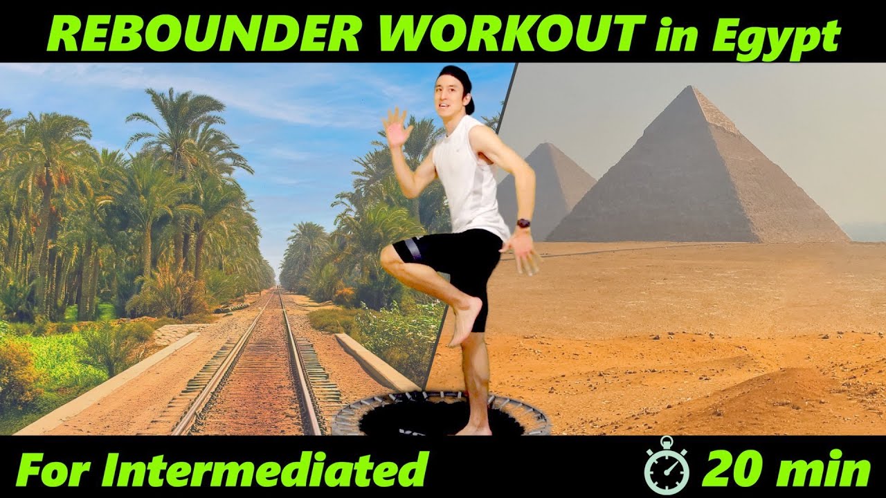 【20 min Rebounder WORKOUT#2】For Intermediated｜Mini Trampoline Fitness For Weight Loss｜In Egypt