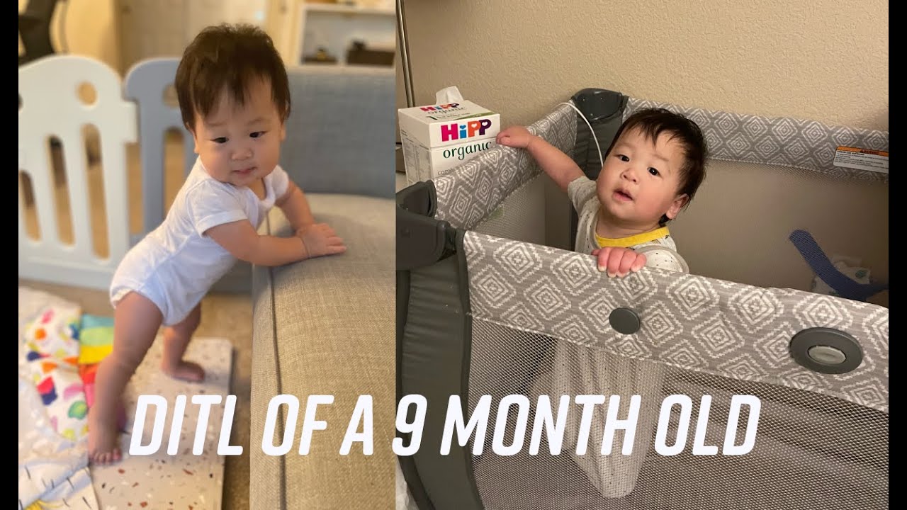 Day in the life of a 9 month old going through a regression (and napping on the go)
