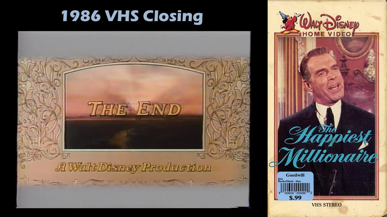 The Happiest Millionaire (1986 VHS Closing)