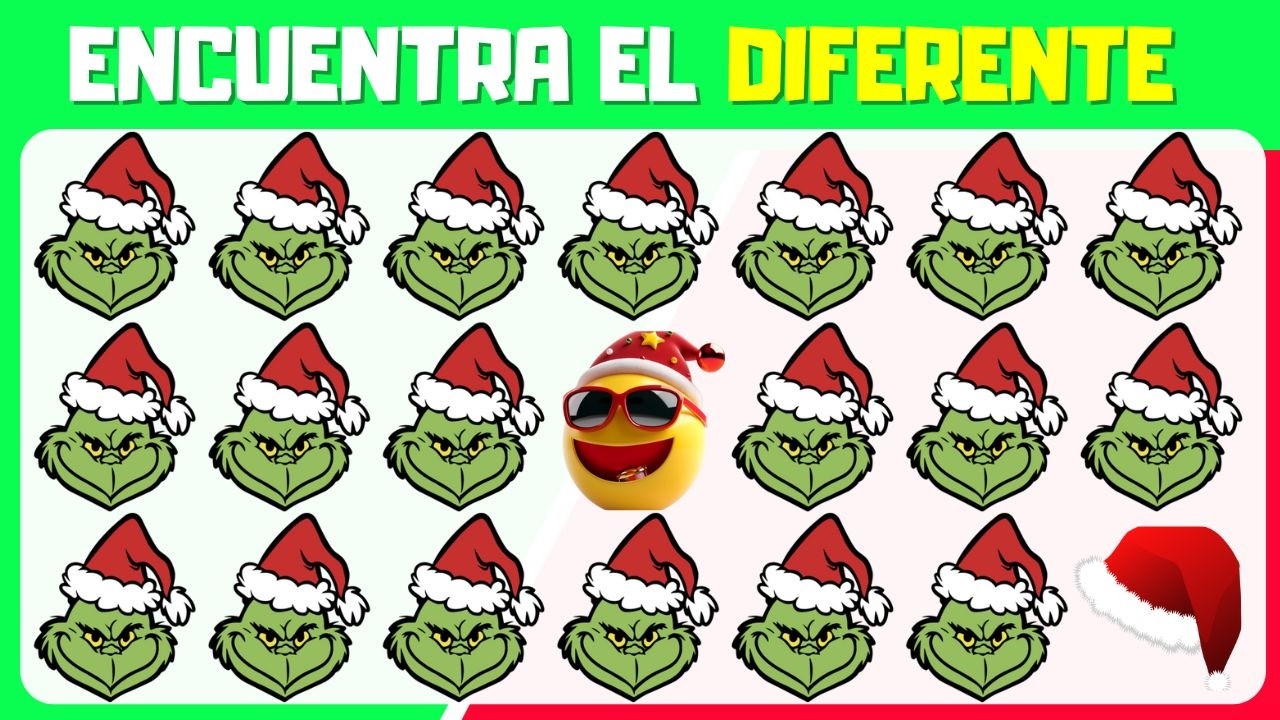 🎅 QUIZ DE NAVIDAD 🎄 Encuentra el DIFERENTE 👀  🌟 Quiz de EMOJIS  l Quiz Mister B&uacute;ho