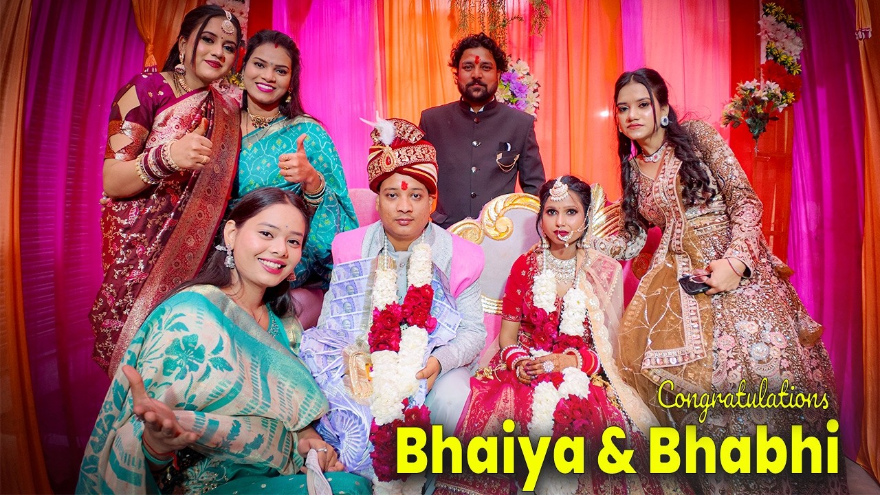 Bhaiya & Bhabhi Congratulations 🥳😍🎉 | Brother Wedding Vlog | Indian Wedding Vlog
