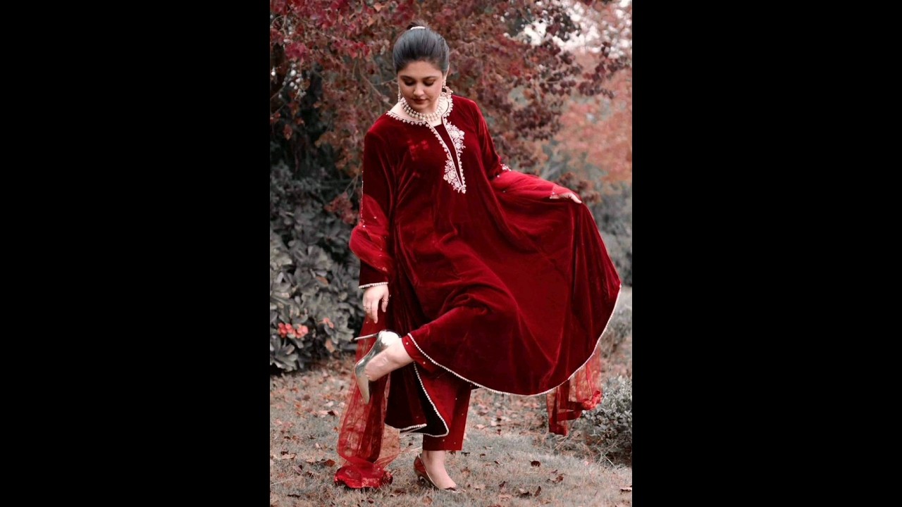 Velvet dress design 2024|New velvet suit design|velvet dress design ideas for wedding